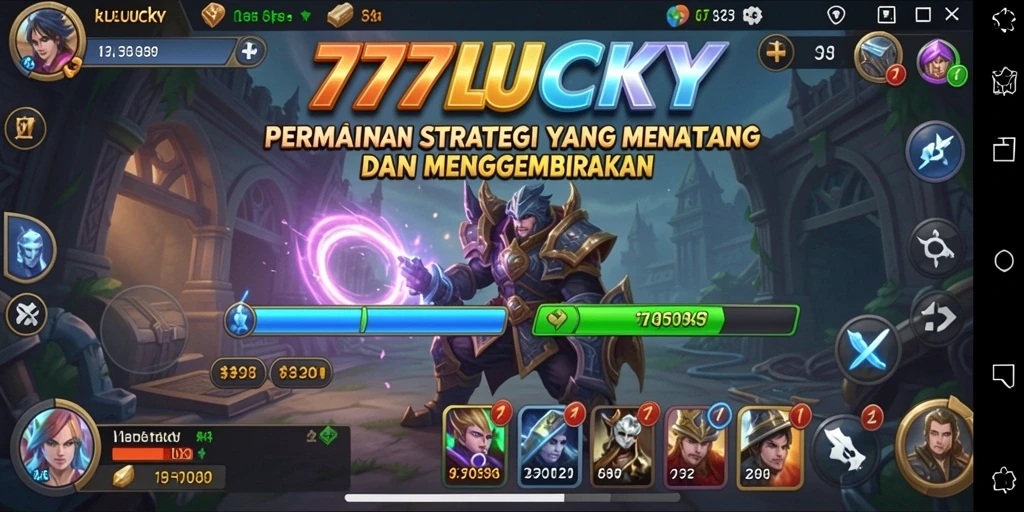 Tampilan gameplay 777LUCKY dengan strategi yang mendebarkan.