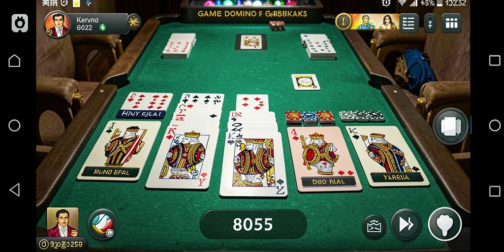 Tampilan menarik dari gameplay Domino di 8055.