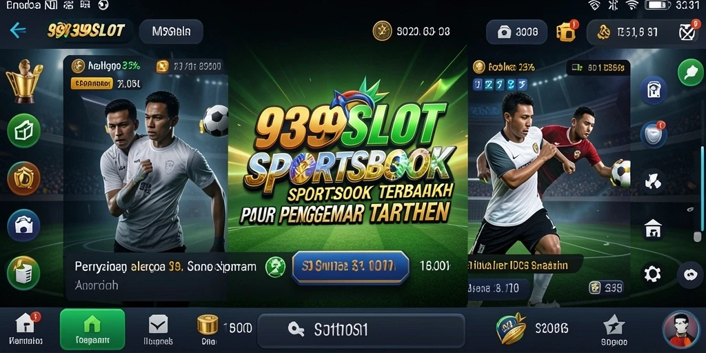 Tampilan screenshot utama 9399SLOT yang menunjukkan gameplay Sportsbook yang menarik.