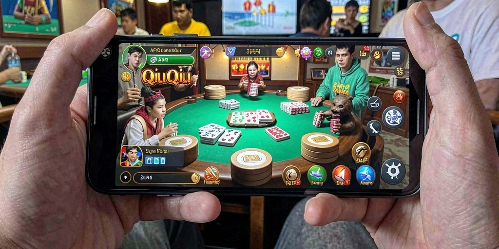 Gameplay QiuQiu yang seru di AFAF dengan teman-teman.