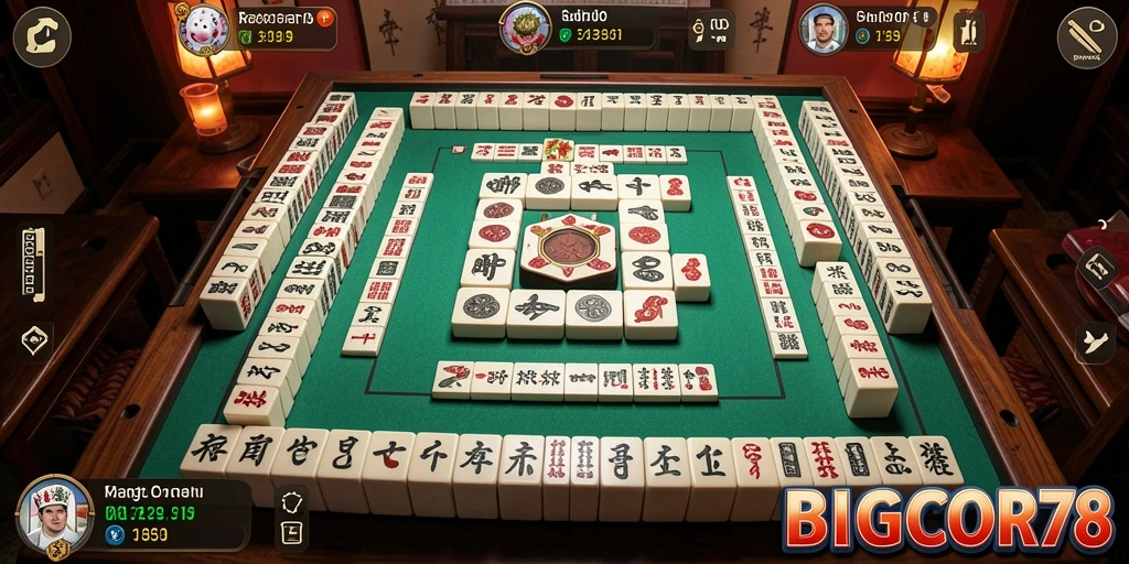 Tampilan seru gameplay Mahjong di BIGCOR78.