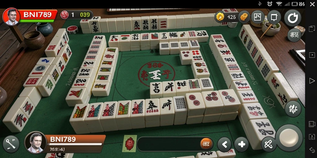 Tampilan gameplay menarik BNI789 Mahjong dengan grafis yang luar biasa.