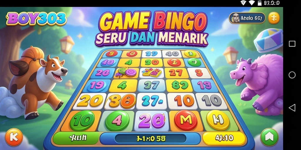 Tampilan gameplay seru di BOY303, siap untuk bermain Bingo.