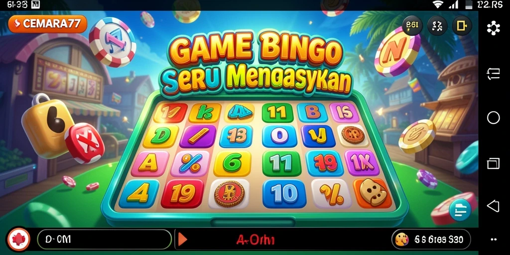 Tampilan gameplay CEMARA77 yang menonjolkan suasana Bingo.
