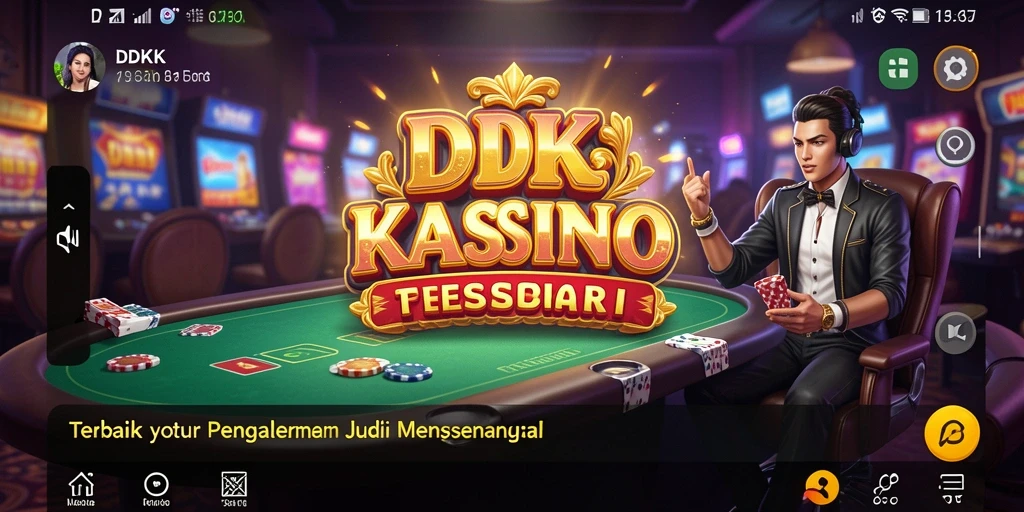 Screenshot DKK menunjukkan gameplay Kasino yang mendebarkan dan interaktif.