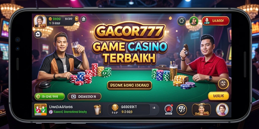 Tangkapan layar gameplay GACOR777 menampilkan suasana kasino yang mendebarkan.