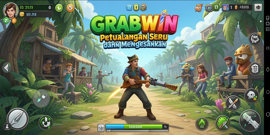 Tampilan menarik dari gameplay GRABWIN yang mendebarkan dan penuh petualangan.