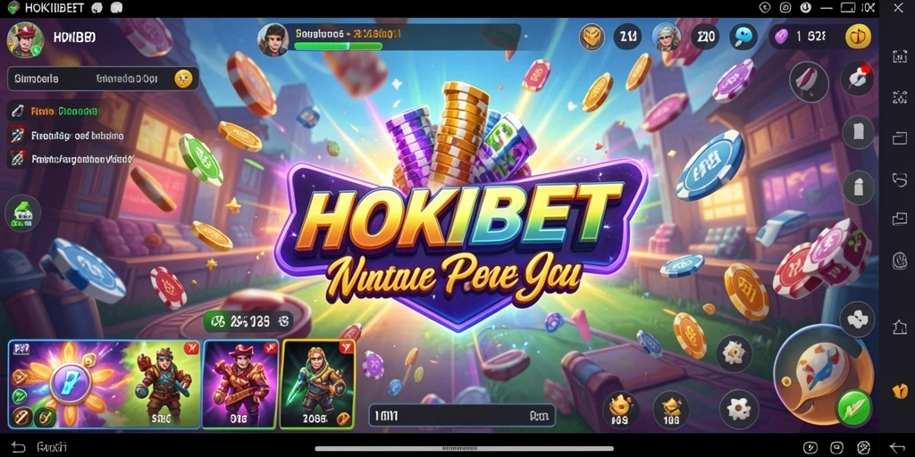 Tampilan gameplay HOKIBET yang menarik dalam mode simulasi.