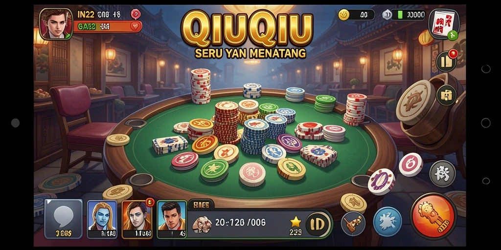 Tampilan gameplay seru dari IN22 dengan suasana QiuQiu.