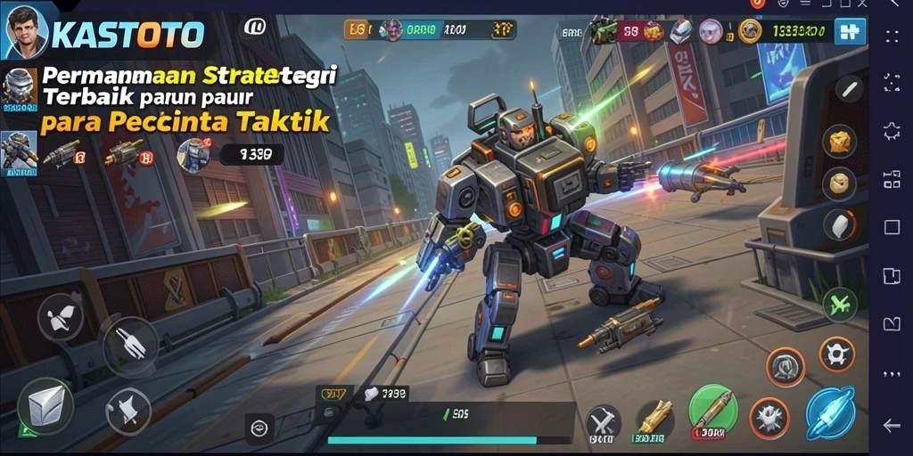 Tampilan menarik gameplay KASTOTO yang dinamis dan menantang.