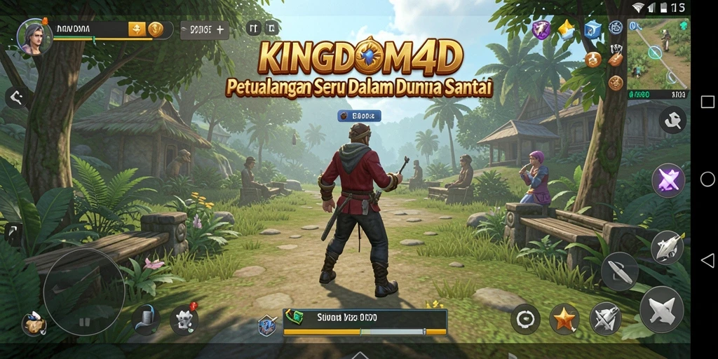 Tampilan gameplay menarik dalam petualangan KINGDOM4D.