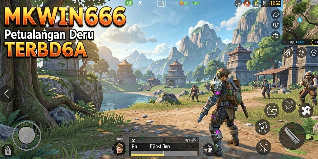 Gameplay seru MKWIN666 dalam dunia terbuka yang luas.