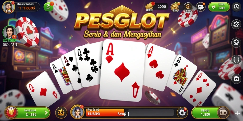 Screenshot utama PESGSLOT menunjukkan keseruan bermain Domino.
