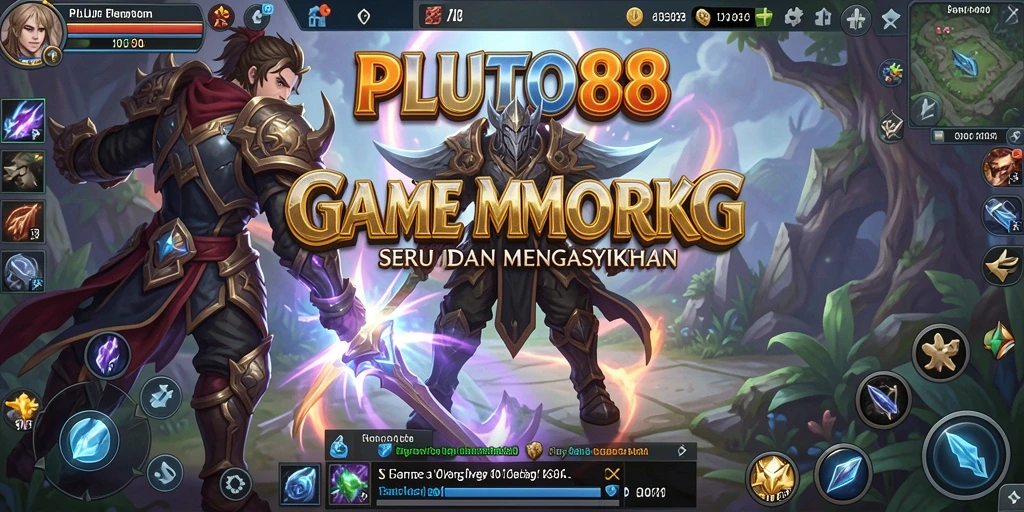Tangkapan layar gameplay menunjukkan pertempuran epik di dunia fantasi.