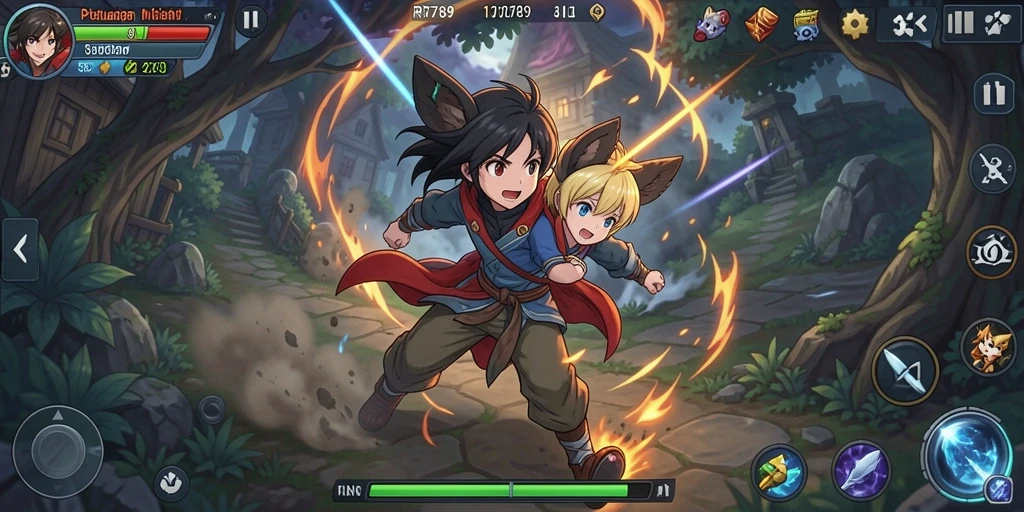 Tampilan luar biasa dari gameplay RR789 yang penuh warna dan aksi.