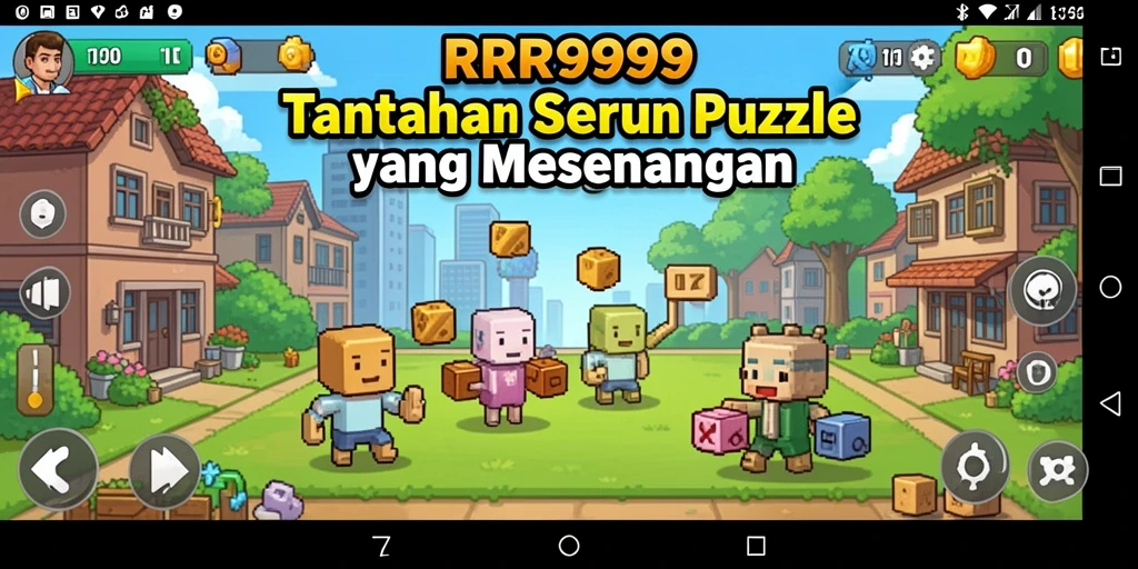 Screenshot gameplay RR999 menampilkan tantangan puzzle yang menarik.