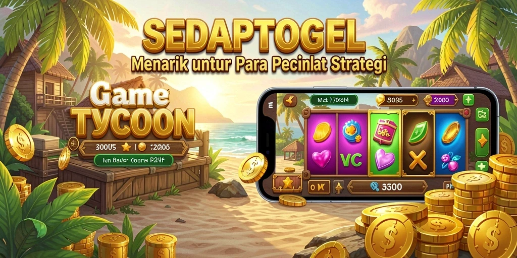 Screenshot SEDAPTOGEL menampilkan gameplay menarik di dunia Tycoon.