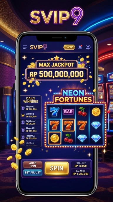 Tampilan aplikasi svip9 di perangkat Android.